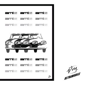 Poster Graphic: Citroën Ami 6 optical