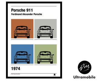 Poster Graphic: Porsche 911