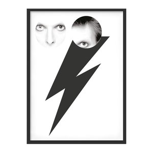 Poster grafico soggetto David Bowie