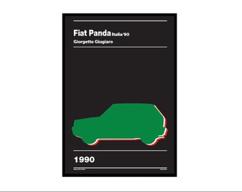 Tabla de carteles: Fiat Panda Italia ' 90 | Icono del portátil.