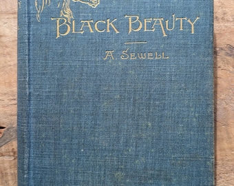 1890s Rare Antique "Black Beauty" by A. Sewell