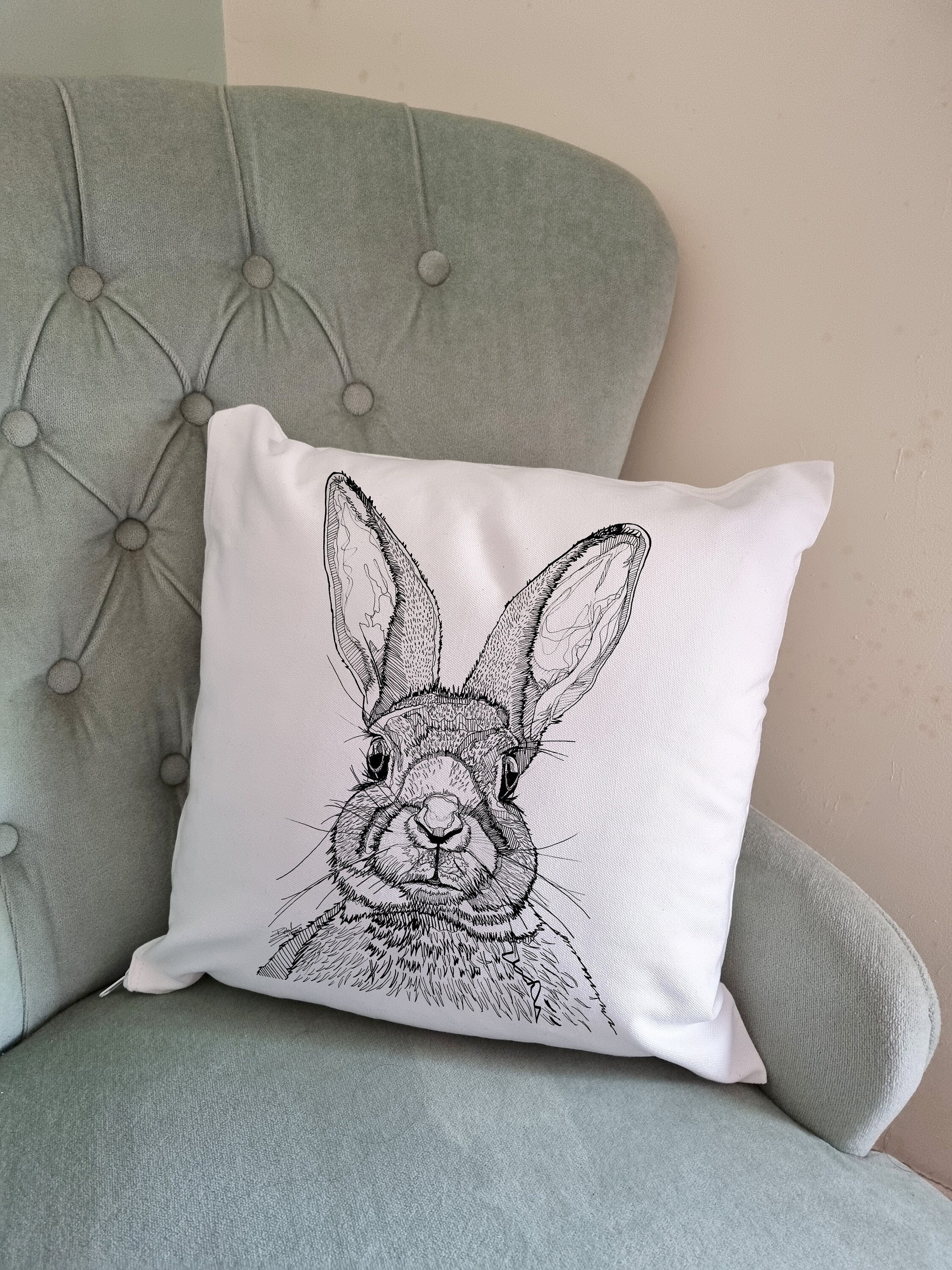 rabbit Grey cushion