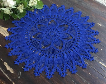 Crochet pattern for pineapple doily, crochet lace patterns, crochet doilies pattern, PDF instant download