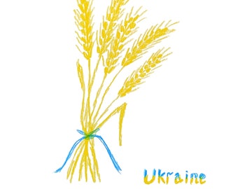 Charity postcard Ukraine, Pray for Ukraine, Ukraine Shops, Peace for Ukraine, Digital file download