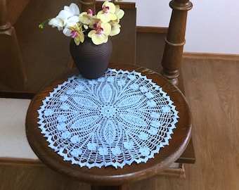 Crochet Flower Doily Patterns, Easy Doilies Crochet Pattern, 15 inch diameter, Pdf Instant Download Crochet Doily Pattern Diagrams