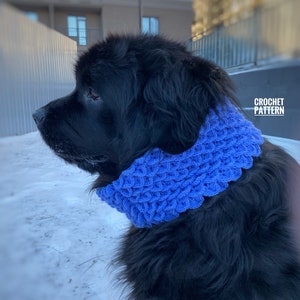 Crochet pattern for dog snood, Dog scarf pattern, PDF Instant Download