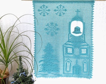 Christmas Crochet Wall Hanging Pattern - Crochet Christmas Deco Pattern- Doily Crochet Patterns - PDF Instant Download