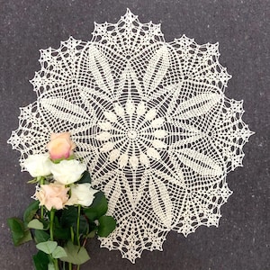 Large Centerpiece Crochet Doily Pattern - Crochet Lace Pattern Doily - Doily Crochet Pattern Table Runner - Only Diagram Doily- PDF File