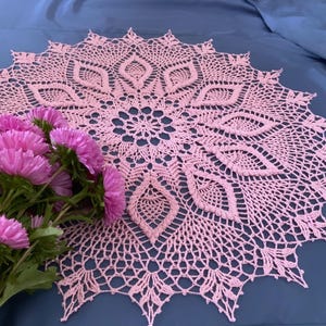 Crochet Lace Pattern Doily - Crochet Doily Pattern Diagram Only - Tablecloth Crochet Pattern - Crochet Centerpiece Doily Pattern-PDF File
