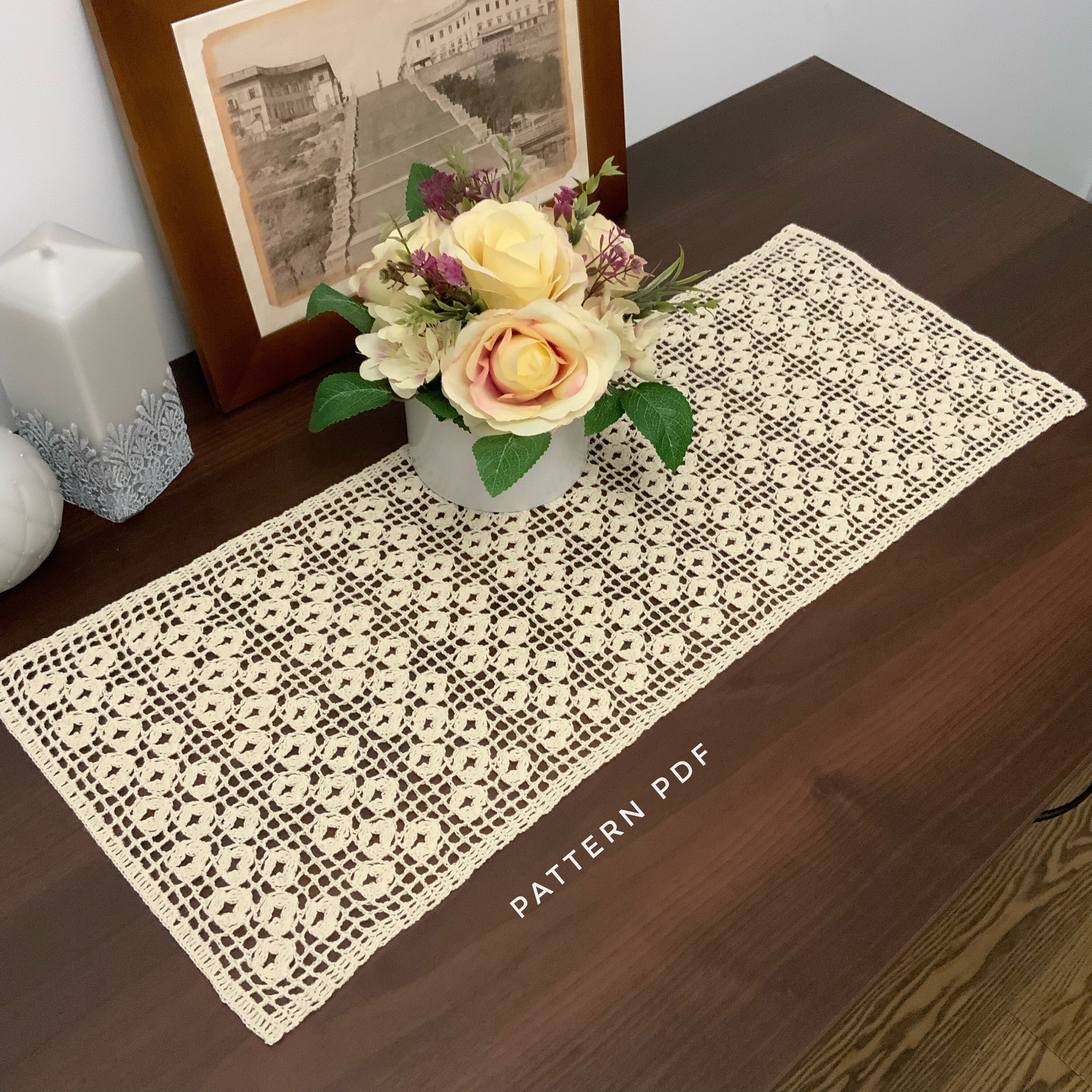 36 Doily Crochet Patterns for Elegant Handmade Home Decor 10 Pattern crochet for ecru table runner