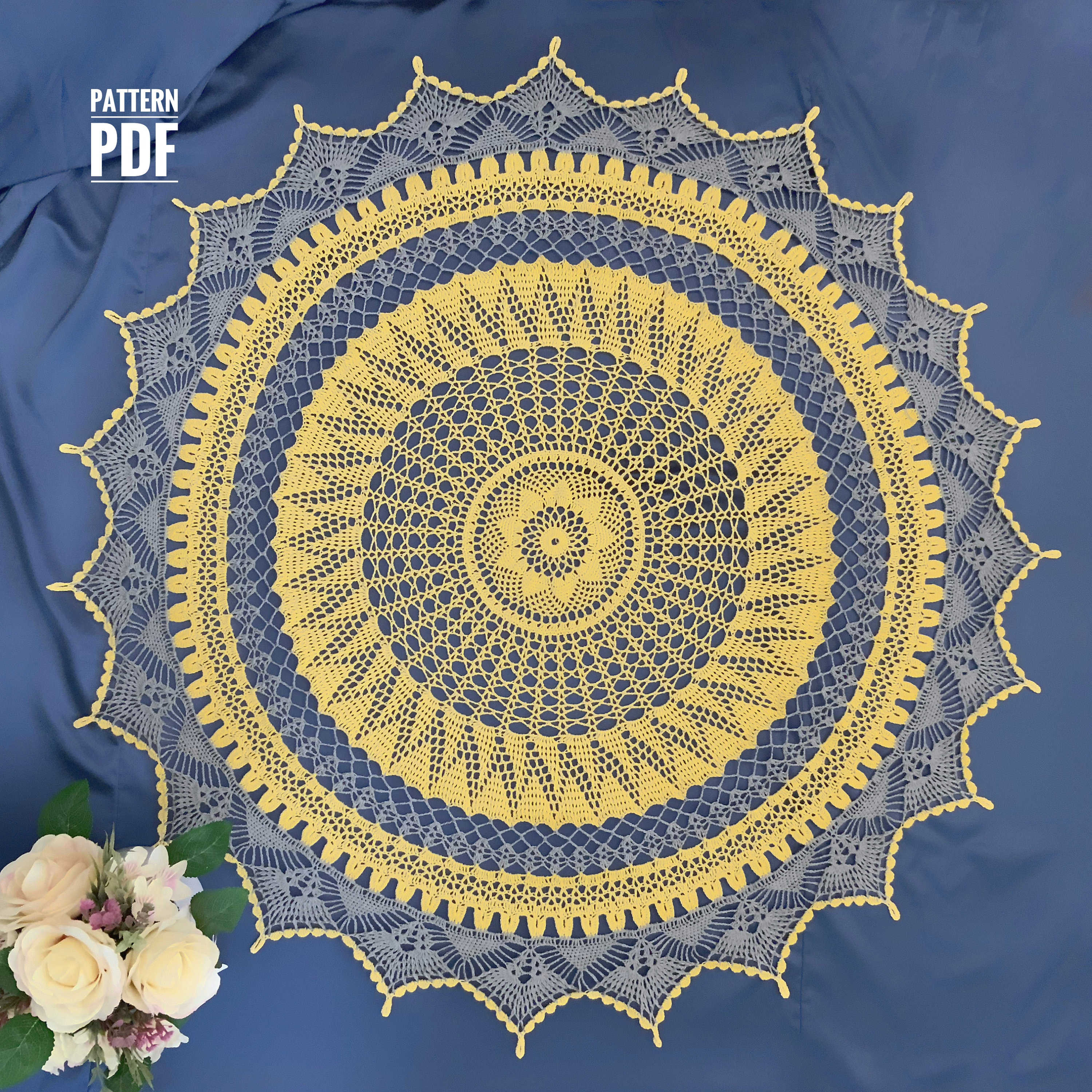 35 Crochet Tablecloth Patterns with Doilies, Motifs, and Table Runners 10 Crochet Tablecloth Pattern Crochet Doily