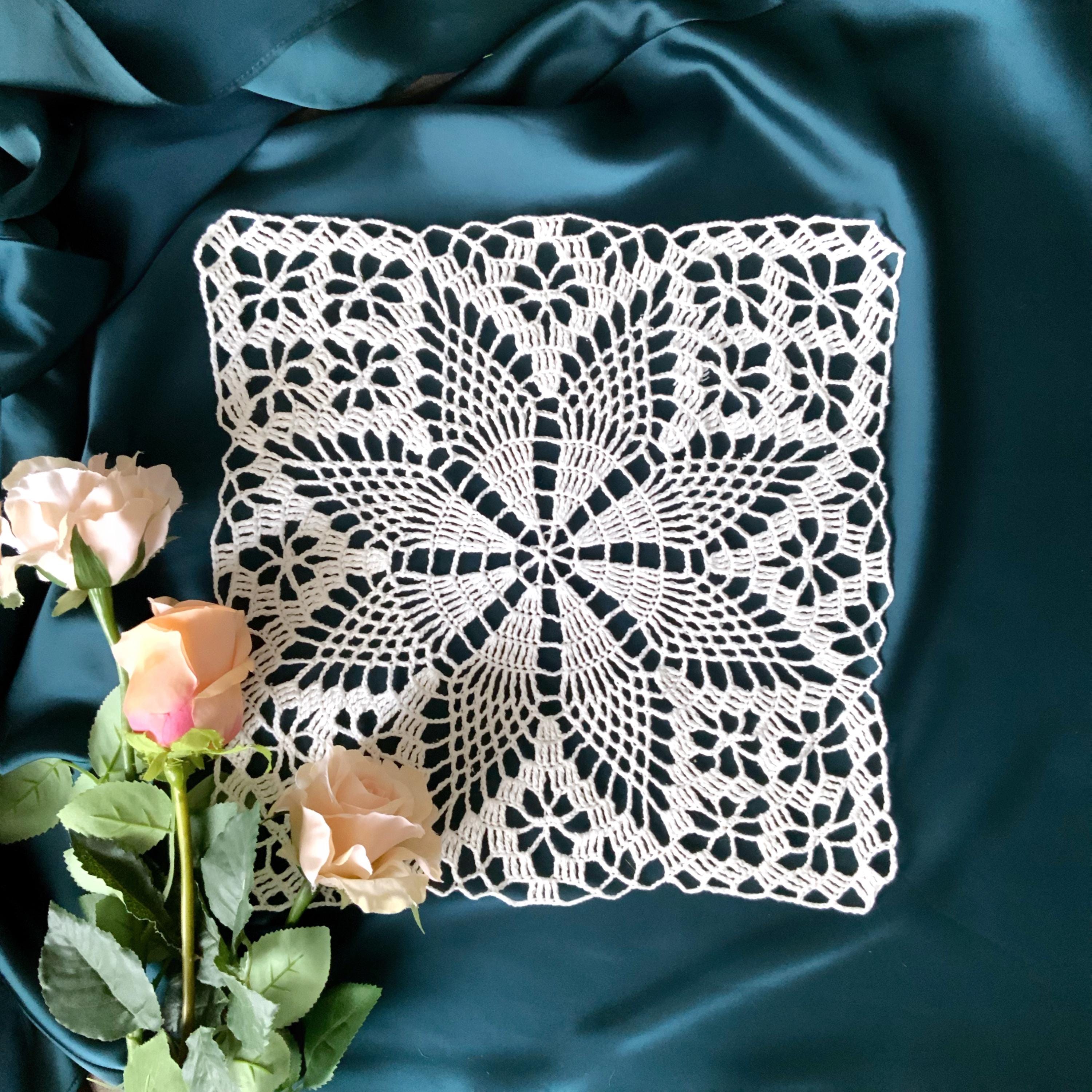 35 Crochet Tablecloth Patterns with Doilies, Motifs, and Table Runners 19 Crochet Square Doily Patterns