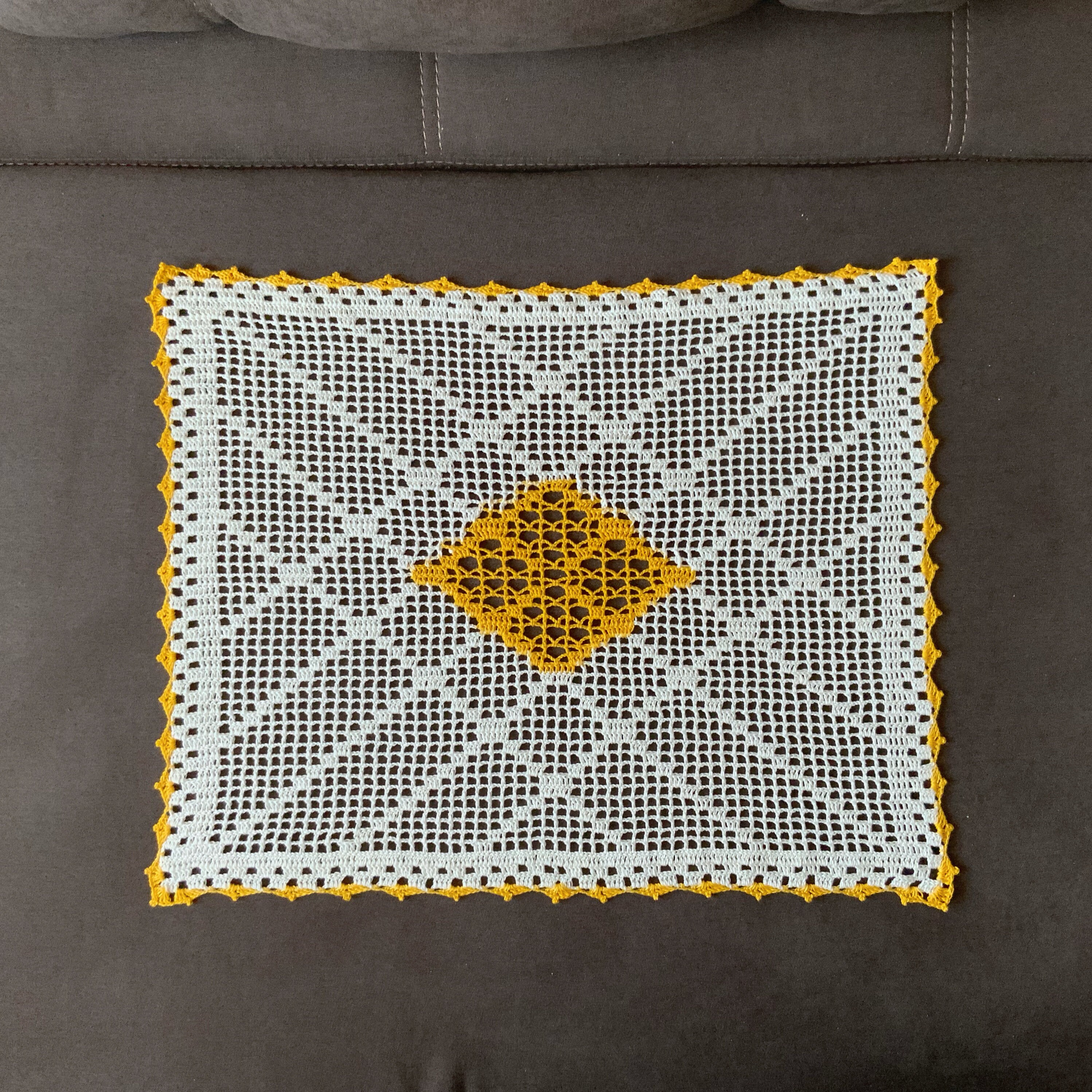 Crochet Pattern for Rectangular Doily, Filet Crochet Doily, Cottage ...