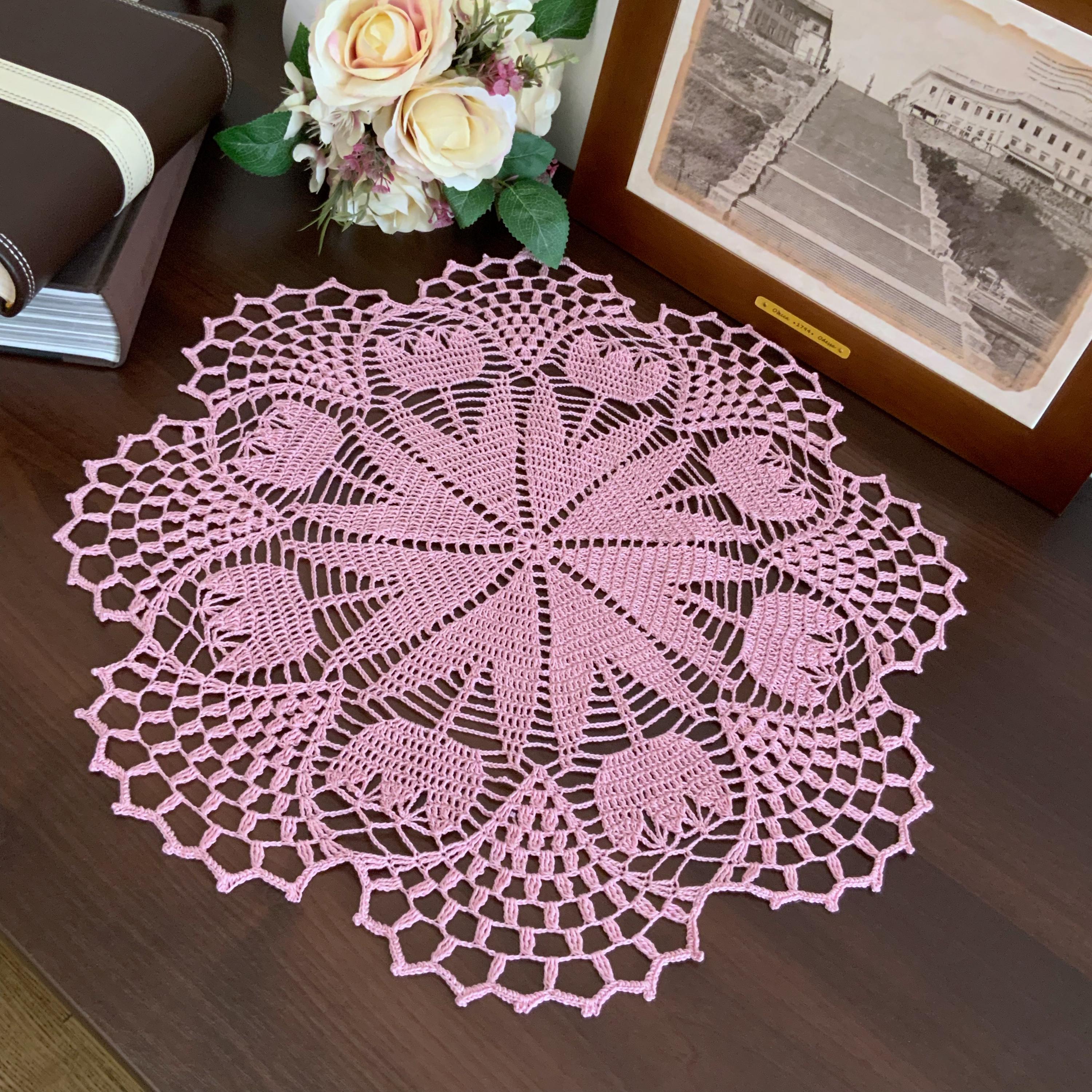 13 Crochet Diagram Patterns with Shawls, Doilies, and Mandalas 12 Tulip Doily Crochet