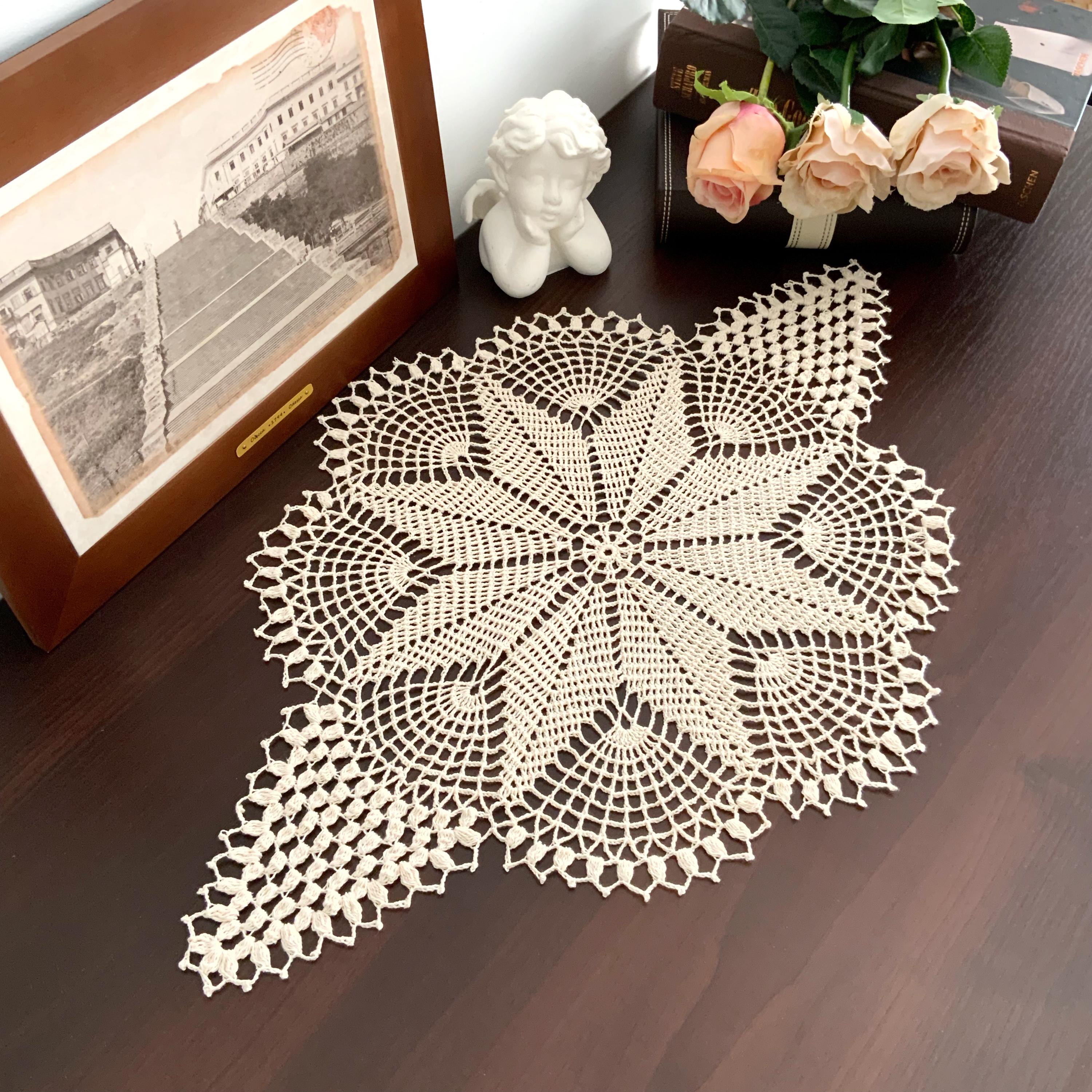 Crochet Pattern Lace Doily - Crochet Oval Doily Patterns