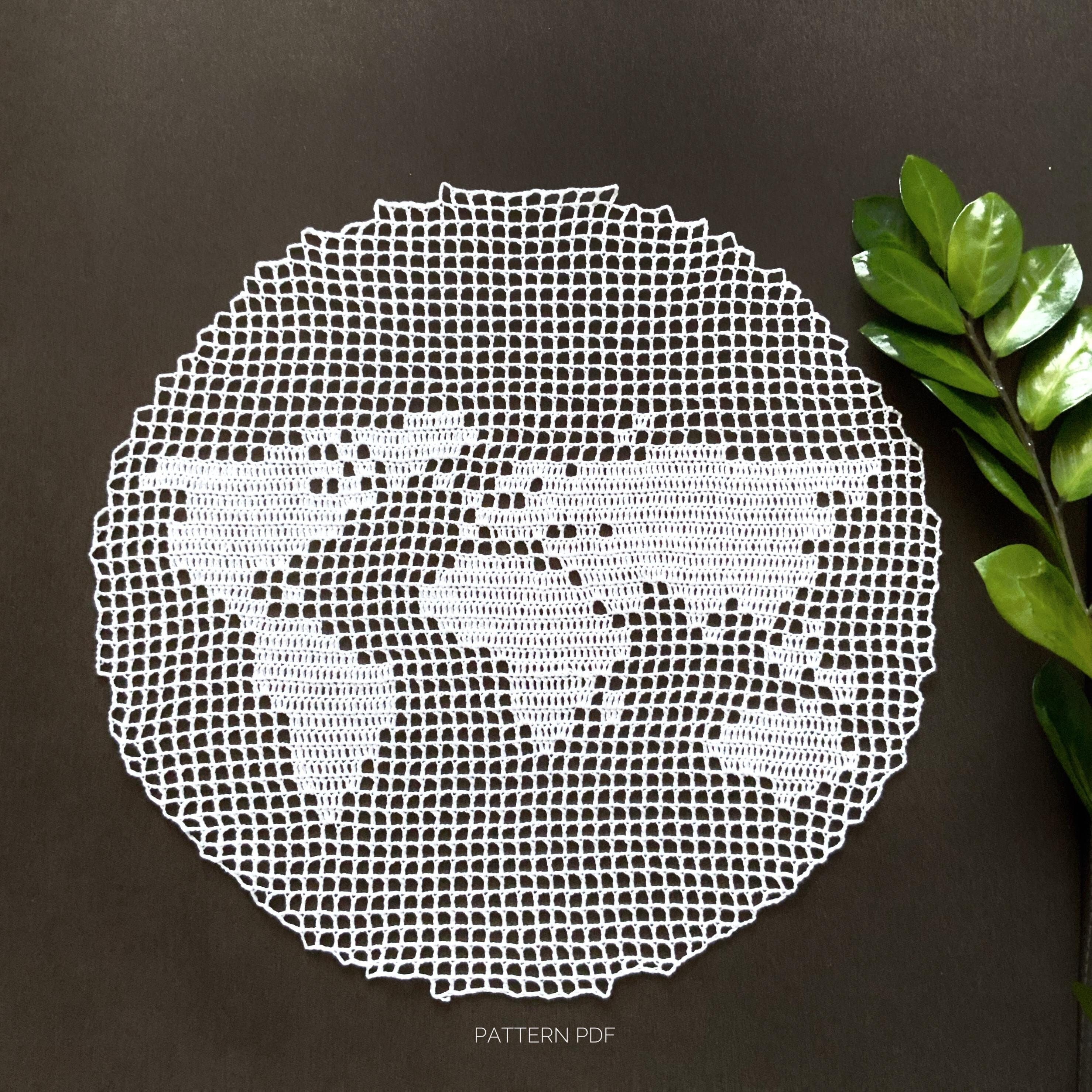 13 Crochet Diagram Patterns with Shawls, Doilies, and Mandalas 3 Crochet World Map Pattern- Wall Hangings Crochet