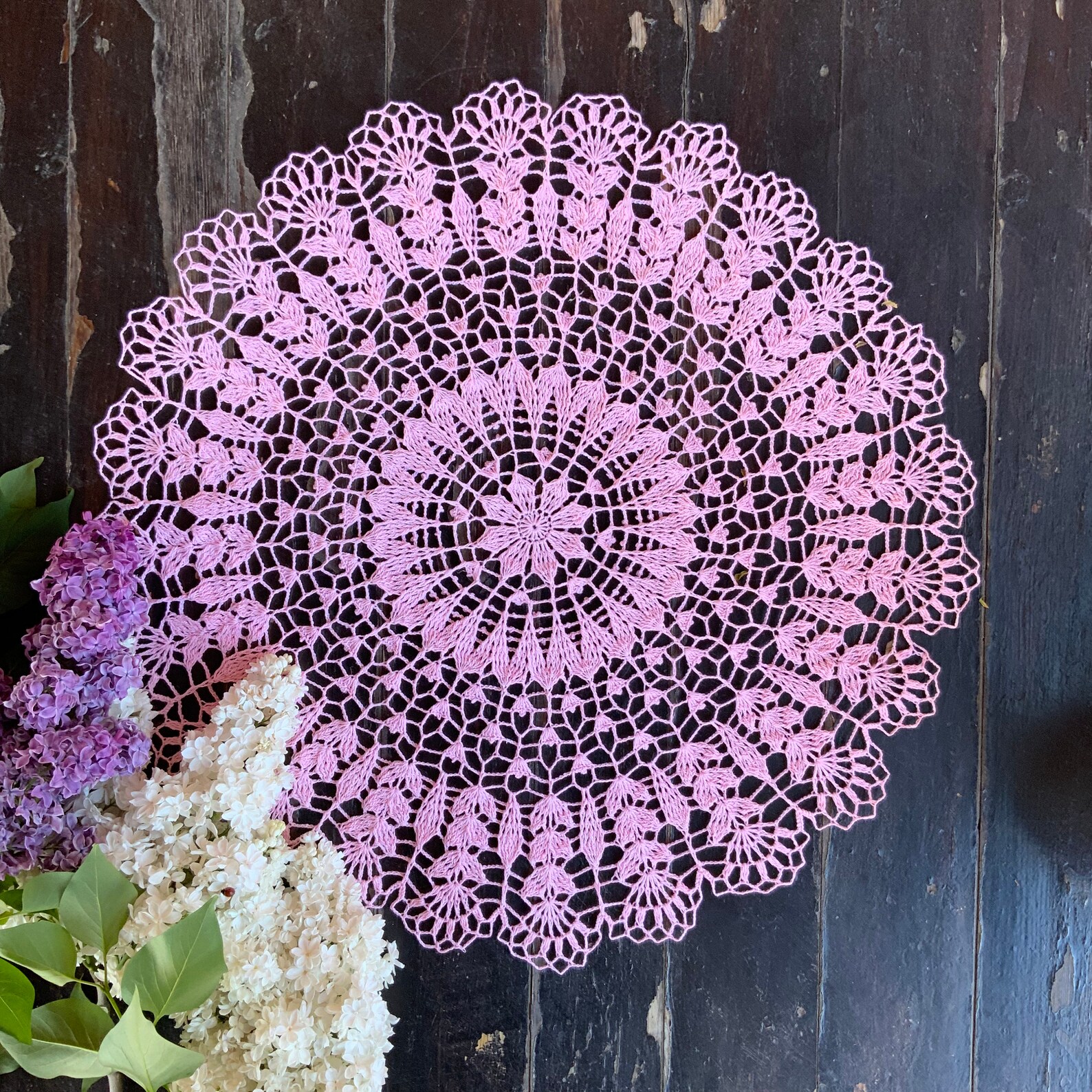 Pattern for Crochet Doily Round Doily Centrepiece Doily Etsy