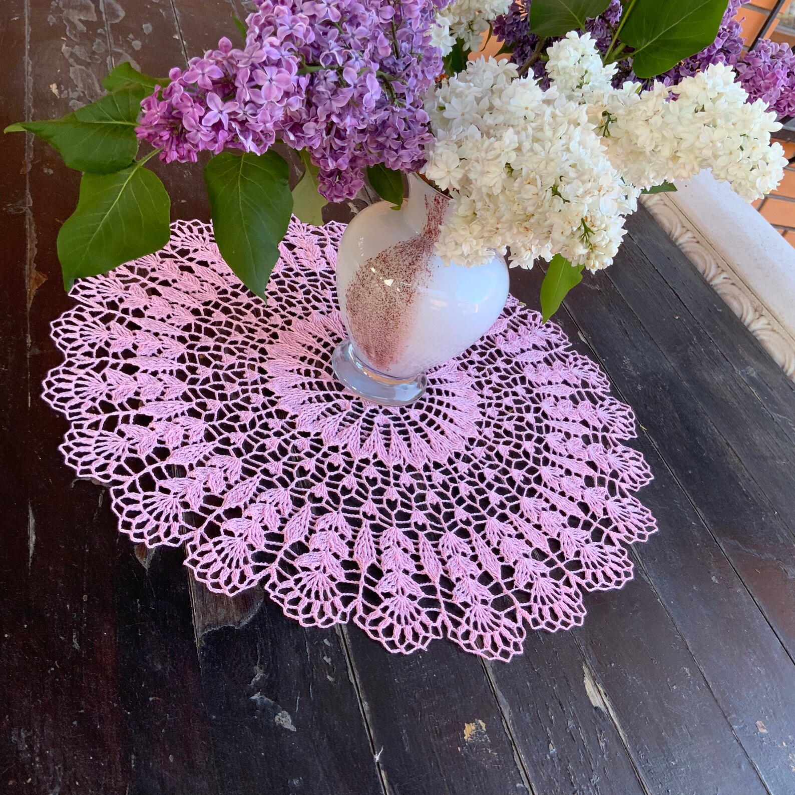 Pattern for Crochet Doily Round Doily Centrepiece Doily Etsy