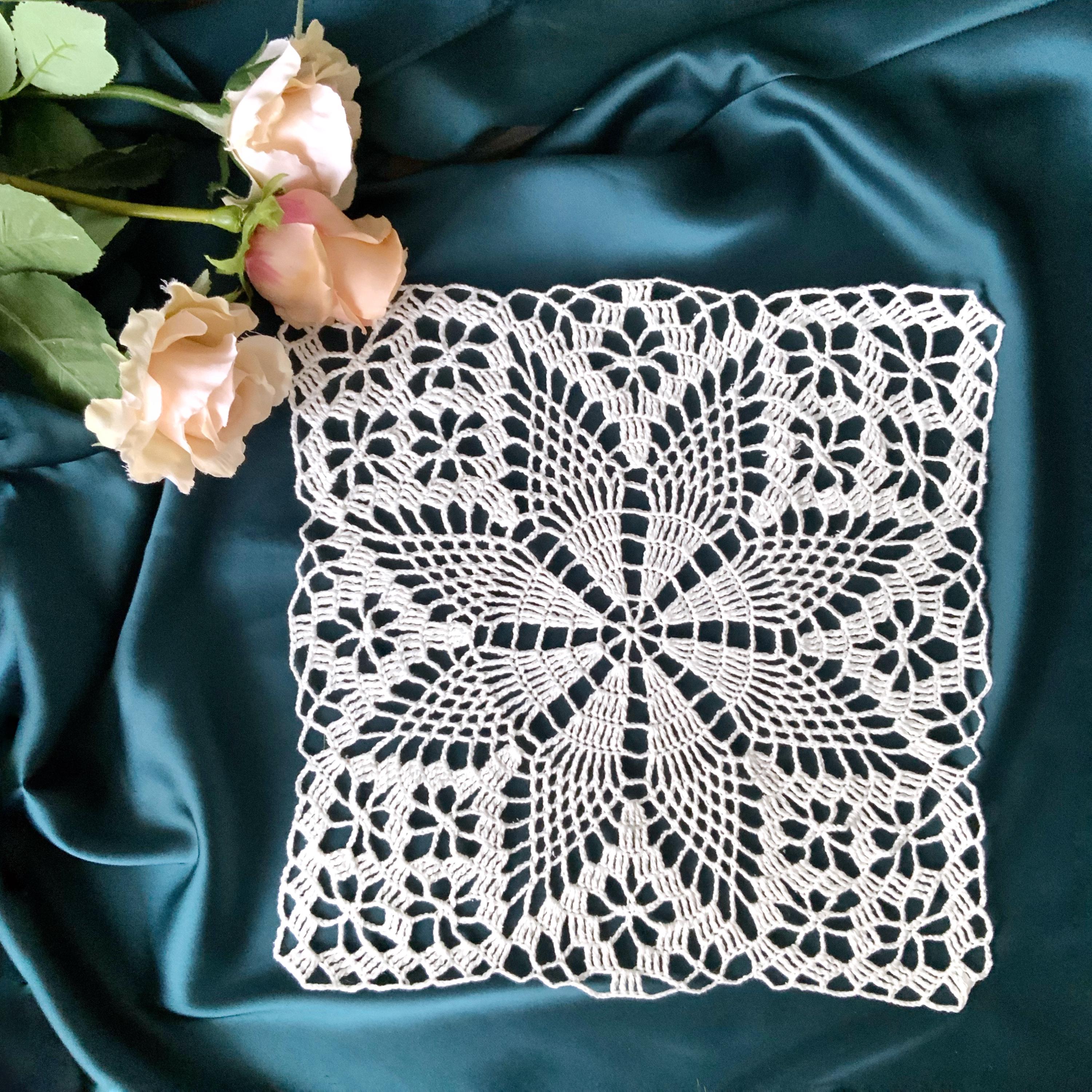 Crochet Square Doily Patterns - Crochet Pattern Tablecloths ...