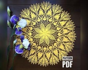 Pattern for Crochet Doilies - Crochet Pattern Round Doily - Easy Doily Patterns - PDF Instant Download