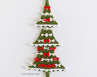 Christmas crochet tree pattern, crochet pattern for Christmas tree, PDF Instant Digital
