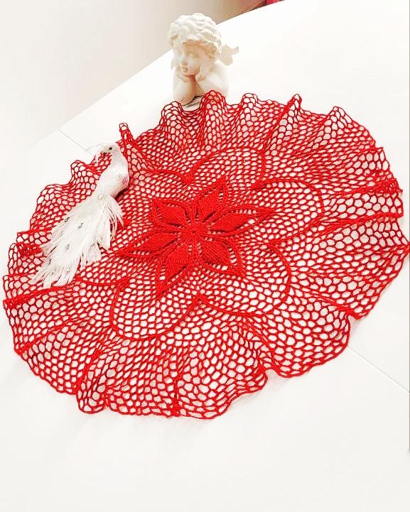 35 Crochet Tablecloth Patterns with Doilies, Motifs, and Table Runners 18 Ruffle Doilies Crochet