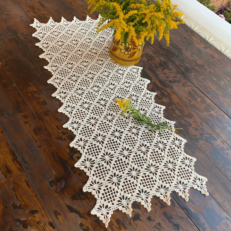 Pattern Pdf for Crochet Table Runners Doily Crochet Pattern - Etsy