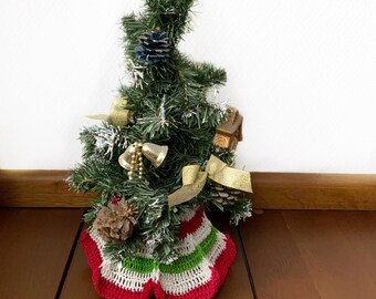 かぎ針編みのクリスマス ツリー スカートのパターン - ホリデー ツリー