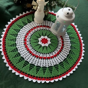 Crochet pattern for Christmas doily, crochet doily, Christmas tablecloth, Christmas patterns crochet, PDF Digital Download image 10