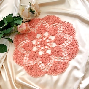 Doily Crochet Pattern - Crochet Lace Doilies Pattern 13 inches - Doily Patterns With Written Instructions - PDF Instant Download
