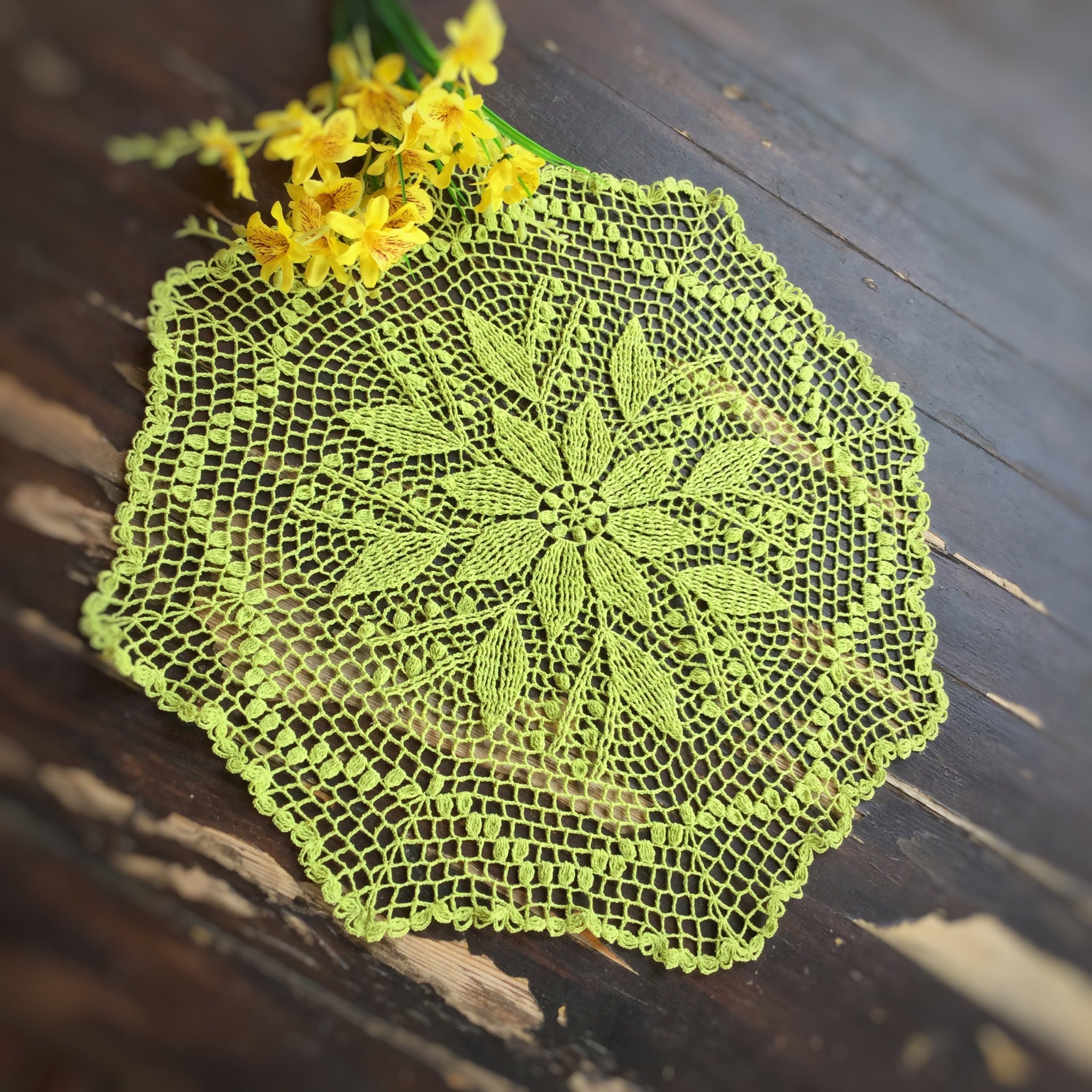 Oval Crochet Doilie - Etsy