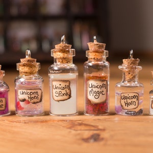 Potion Bottle Necklace - Unicorn Collection #2 - Glow in the Dark - The Apothecary