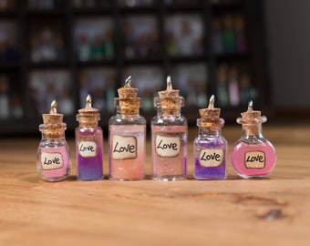 Potion Bottle Necklace - Love Collection - Glow in the Dark - The Apothecary