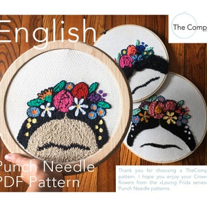 Frida punch needle PDF pattern