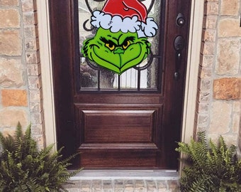 Who - The Mr. green One monster - stole Christmas - door and porch hanger 29x21