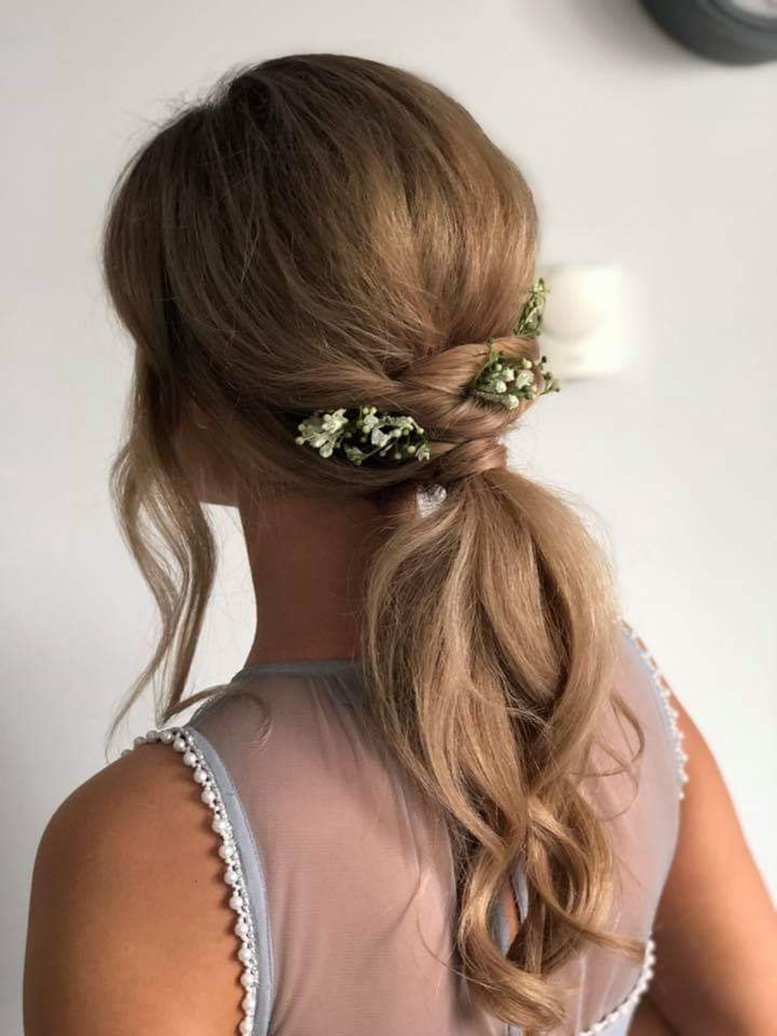 A Set of 10 Gypsophila Hair Pins Hair Flowers Baby Breath Etsy UK