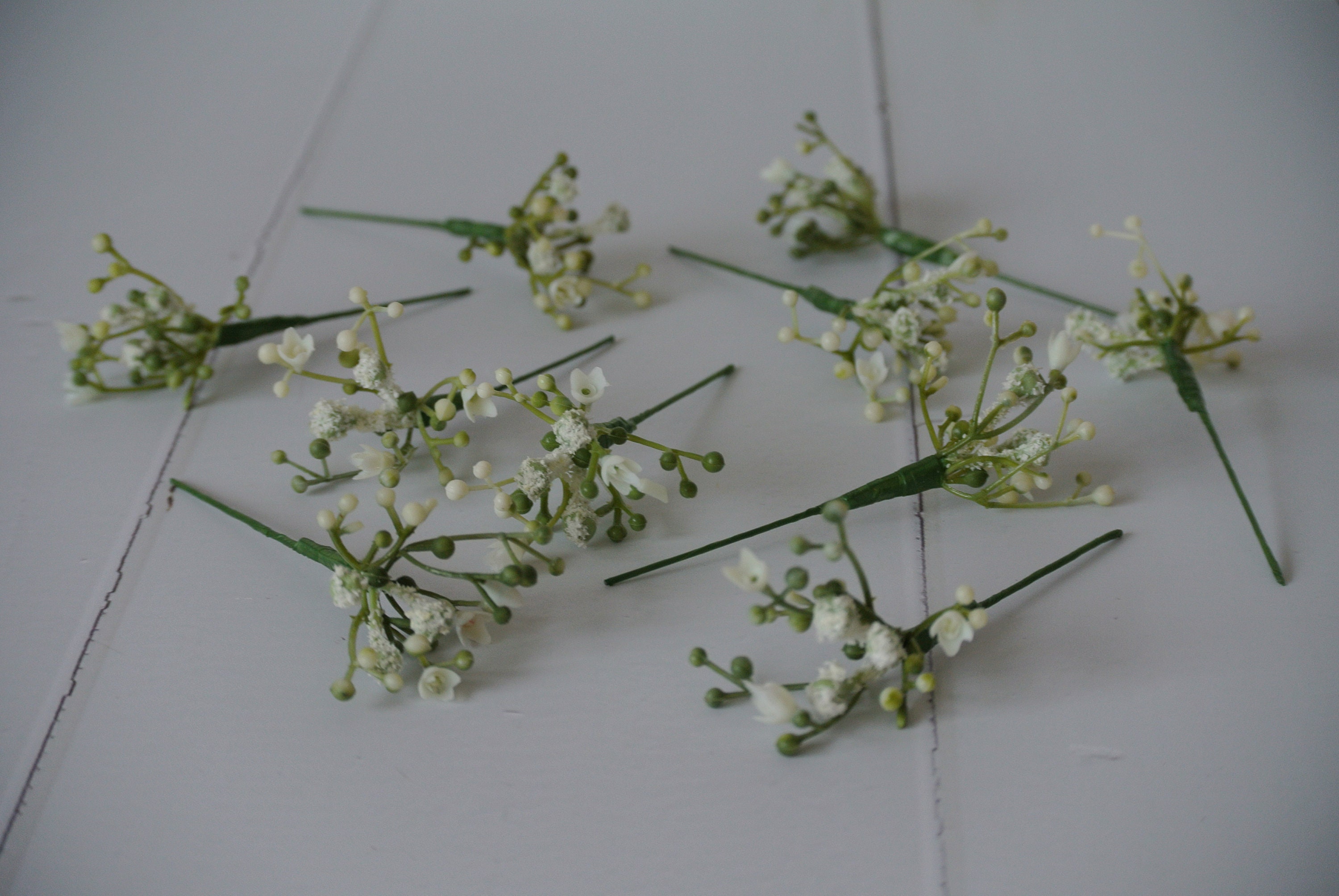 A Set of 10 Gypsophila Hair Pins Hair Flowers Baby Breath Etsy UK