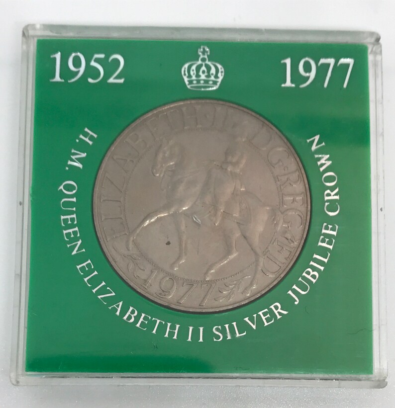 H.M. Queen Elizabeth II Silver Jubilee Crown 19521977 Coin Etsy UK