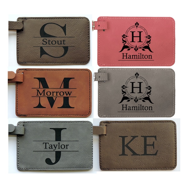 Beige  Personalized Luggage Tags, Engraved Luggage Tag, Luggage Tags Personalized, Custom Luggage Tag, Travel Accessories