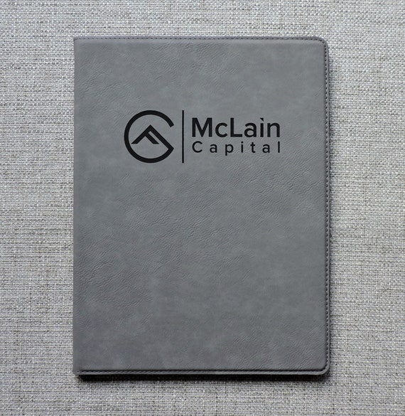 Personalized Leather Logo Portfolio Corporate Gift Business Etsy