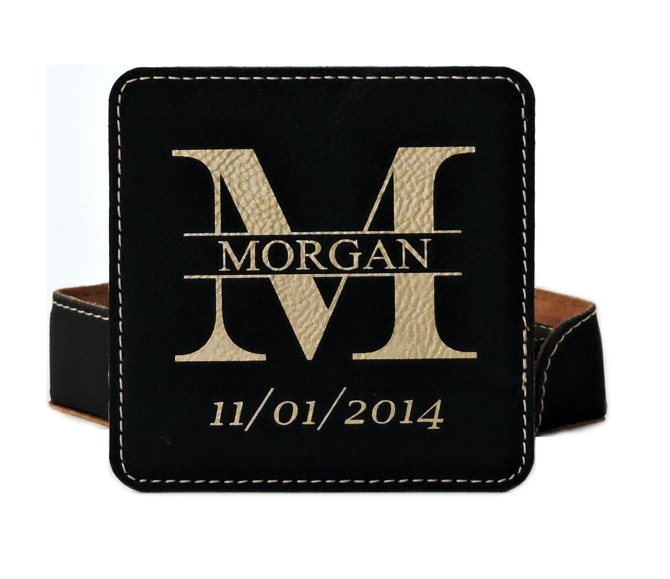Leather Coasters 3rd Anniversary Leather Gifts Monogramed Etsy