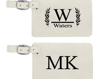 Luggage Tags Personalized,  Luggage Tags Customized, Personalized bag tags laser engraved monogram, stocking stuffers