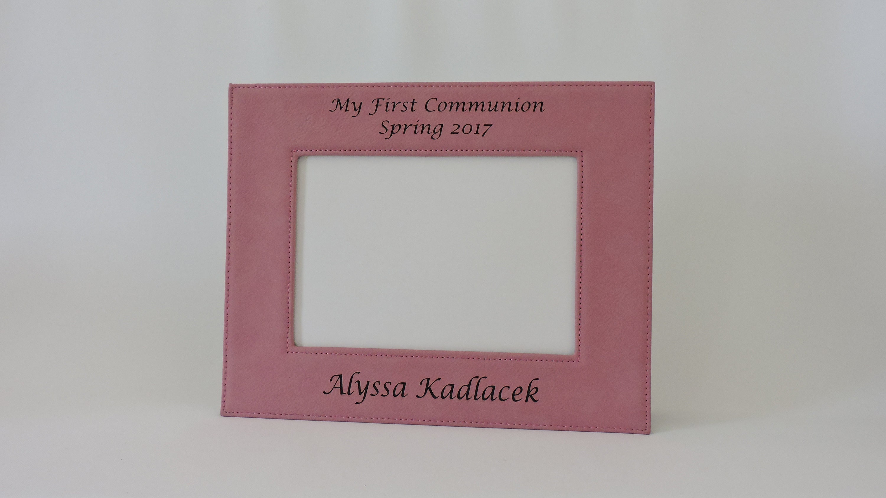 Regalos de primera comunión para niñas, marco de fotos personalizado de la  primera comunión con nombre y fecha, Primera Comunión, D5