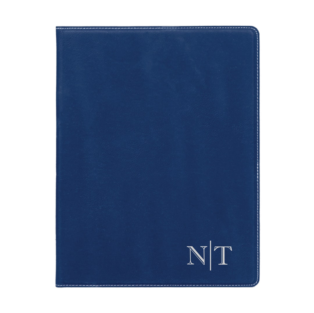 Mens Padfolio Personalized With Name Initials Monogram Etsy