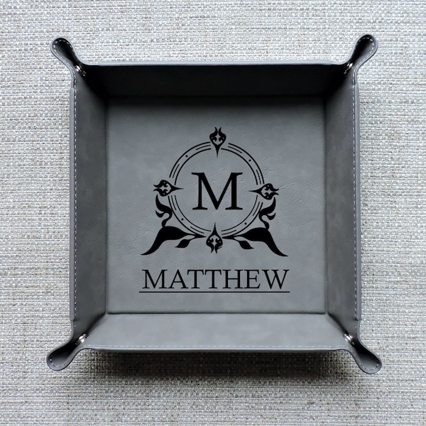 Valet Tray Personalized -Customized Catchall Valet Dish