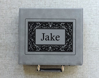Personalized Poker Case, Poker Set, Custom Poker Player Gift, Poker Chips, Playing Cards and Dice