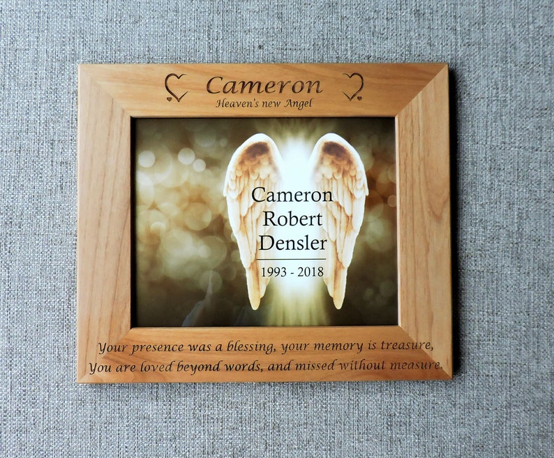 Memorial Photo Frame Memorial Picture Frame Bereavement Etsy Canada