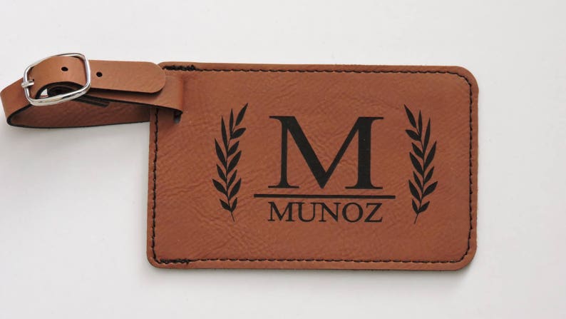 Luggage Tags Personalized Leather Luggage Tag Monogram Luggage Tag Initials Luggage Tag Custom Luggage Tag Gift