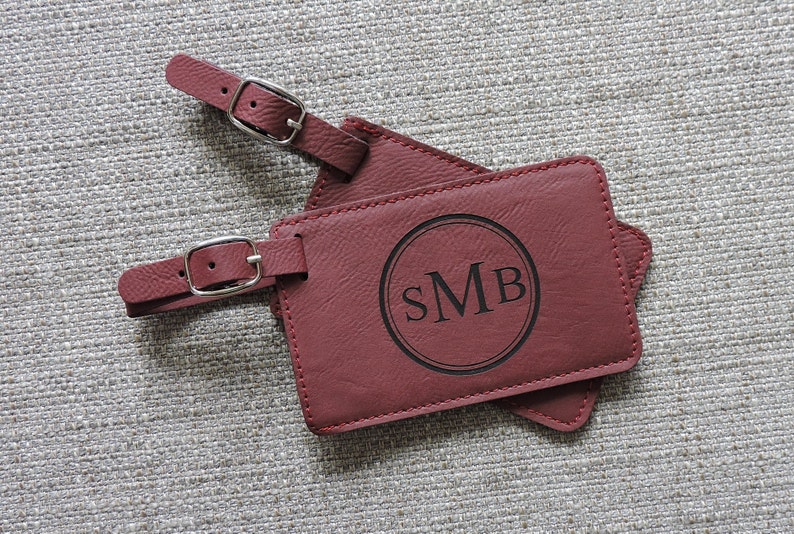 Luggage Tags Personalized Leather Luggage Tag Monogram Luggage Tag Initials Luggage Tag Custom Luggage Tag Gift