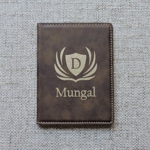 Passport Holder - Passport Cover Wallet Personalized (Rustic-Design 1)